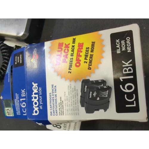 Brother LC61BK 2 Pack Black -Ink Cartridges