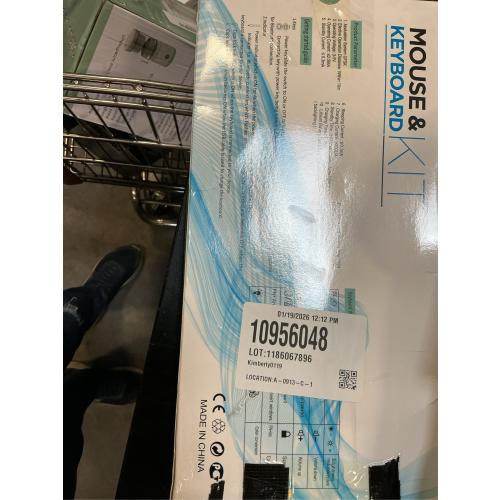 Bluetooth Keyboard and Mouse Combo for iPad - 9.72 Rechargeable Wireless Keyboard & Mouse, Type-C Charging, Perfect for On-The-Go Professionals (White)