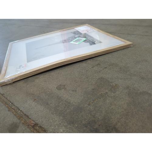 upsimples 11x14 Picture Frame, Display Pictures 8x10 with Mat or 11x14 Without Mat, Wall Hanging Photo Frame, Natural, 1 Pack