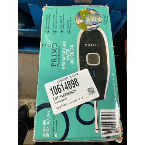 Primo BPA FREE Portable Electronic Water Pump, White