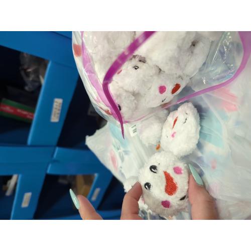 Yunsailing 24 Pcs Soft Snowball Fight Set Indoor 3 Inch Plush Snowballs with Faces Fun Snowmen Balls Winter Fake Snowball Fight for Adults Winter Outdoor Game Party Decorations(Cute)