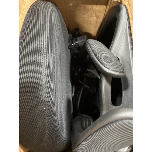 Sytas Ergonomic Desk Chair with Padded Flip up Arms and Supportive Lumbar Support, Breathable Mesh Home Office Chair with Comfortable Cushion for Home or Office(Black)