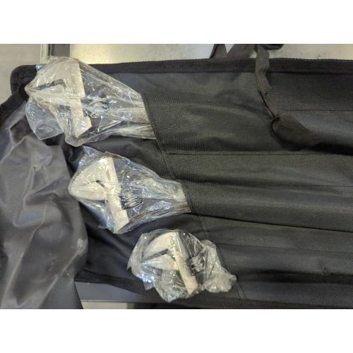 3-Piece Adjustable Spud Wrench Set, 10-inch, 12-inch, 16-inch, SAE and Metric Scale Marked, CR-V Steel with Black Oxide Finish