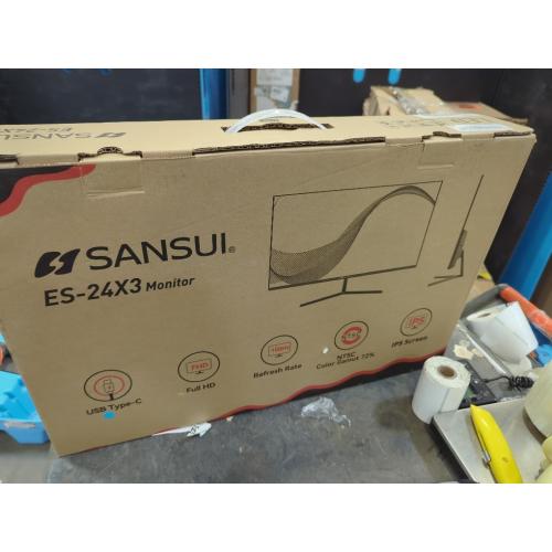 SANSUI Monitor 24 inch 100Hz USB Type-C Computer Monitor丨FHD 1080P PC Monitor丨HDMI丨FreeSync丨HDR丨Earphone Jack丨 Ergonomic Tilt for Home and Office