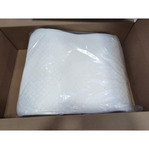 White & Grey Leg Elevating Pillow Leg Elevation Pillow for Legs/Knee/Ankle Post Surgery Memory Foam Cooling Fabric Eases Legs/Feet/Calves Pressure Speeds Post Surgery Recovery