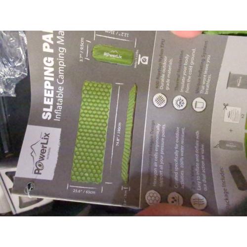 PowerLix Insulated Ultralight Camping Sleeping Pad, Compact, Orange, 74.8 X 22.8 - Walmart.com