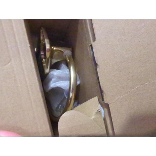 Bathroom Accessories Set, KLJKPA 4 Pieces Gold Bathroom Hardware Set, 24 inch Towel Bar, Towel Racks for Bathroom, Robe Towel Hooks, Toilet Paper Holder Wall Mounted