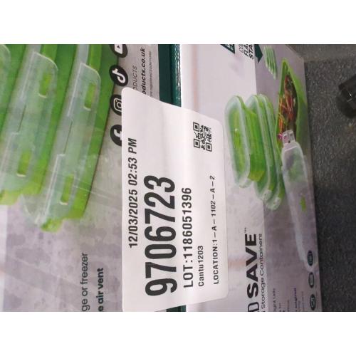 Piranha Store And Save Silicone Food Storage Containers in Colour Lime 8pc