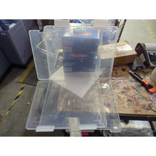 Didiseaon Press Nail Organizer Storage Box Large Capacity Transparent Nail Art Display Case Dustproof Collection and Showing Box for Salon and DIY Enthusiasts