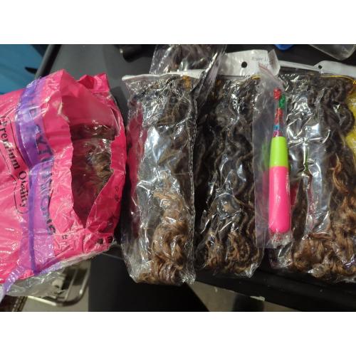 Vomella GoGo Curl Crochet Hair 7 Packs 10 Inch Water Wave Curly Crochet Hair for Black Women Ombre Brown Short Beach Curl Synthetic Deep Twist Crochet Hair Extensions T30