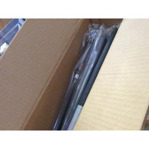 GOJOOASIS Outdoor Dog Bed with Canopy, Waterproof Outside Dog Cots Pet Bed with Removable Canopy Tent, Cat Bed Shelter, Lifted Camping Pet Bed for Medium Dogs (Grey)