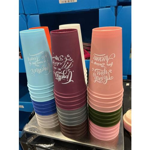 Pickmesh 60 Pcs Employee Appreciation Gifts Christmas Thank You Gift for Team Building 16 oz Teacher Plastic Coffee Cup with Lid Inspirational Travel Tumbler for Coworker Staff Pastor (Varicolored)