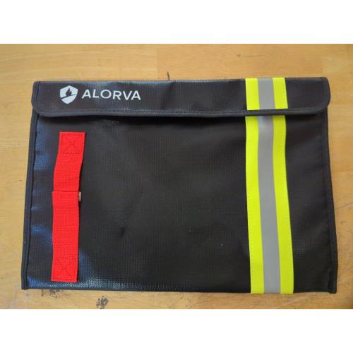 Fireproof & Water-Resistant Document Bag – 15.5 x 11 x 3-inch Pouch for Legal Documents & Valuables - Double-Layered Zippered Protection – Firefighter Designed (Black)