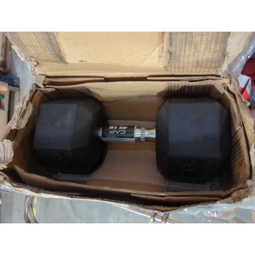 45 lb CAP Barbell Coated Dumbbell Weight | Multiple Options Pairs & Sets