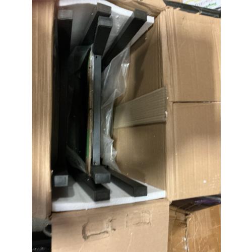 JOIN IRON Folding Dining Chair Set of 2, Rustic Brown Wood Seat with Metal Frame, Foldable Kitchen Chairs, No Assembly Required, Space Saving Chairs for Small Apartment and Dining Room (Black)