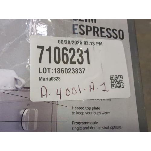 Slim Espresso Machine with 20 Bars of Pressure - Stainless Steel by bella PRO