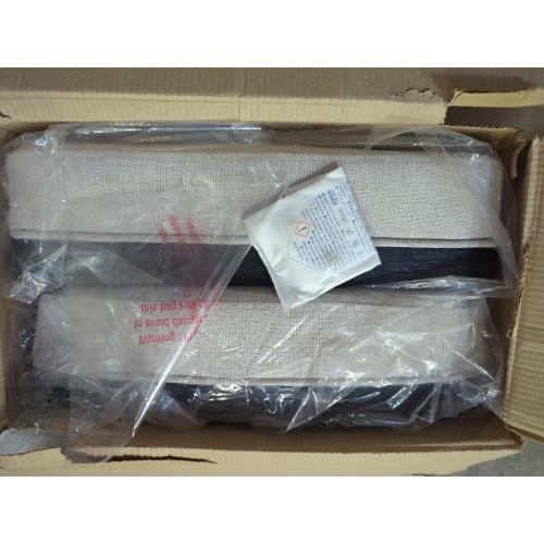 Apex Home 2pk Black outdoor chairs Woven Back with Beige cushions