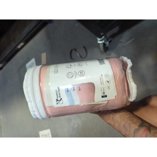 KOALA BABYCARE Plagiocephaly Baby Pillow with Two Removable Pillowcases to Help Prevent and Treat Flat Head Syndrome in Memory Foam - Koala Perfect Head - Pink