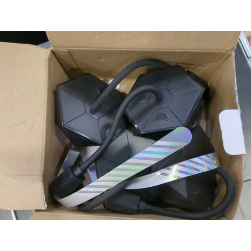 Fly Fans for Tables, Fly Repellent Fan Outdoor Indoor Keep Flies Away, Fly Repellent Fans for Tables with Holographic Blades for Picnic, Party, Restaurant, Kitchen, and BBQ, 4 Pack Black