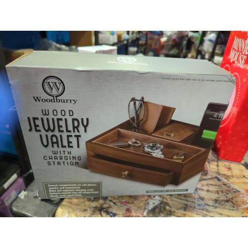 Homde Watch Box for Men Jewelry Organizer with Real Glass Watch Case for Ring, Bracelet, Watch, Necklace, Earrings, and Accessories