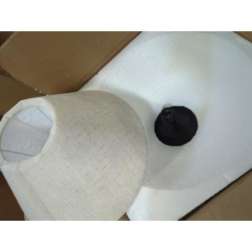 Black and Cream Farmhouse Table Lamps Black 18.8 Tall Ceramic Table Lamp Rustic Southwestern Clay Pot Ceramic Lampshade with Fabric Shade Bedside Nightstand for Living Room Bedroom House Office Entryway (Black)