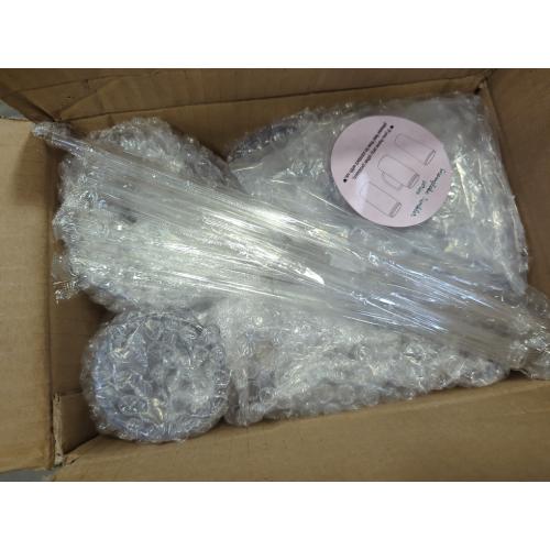 6 Pack 24Oz Snow Globe Tumblers, Double Wall Acrylic Snowglobe Cup with Pre Drilled Hole, Lids, Straws and Plug, Reusable Clear Plastic Tumbler for Snow Globe Glitter DIY