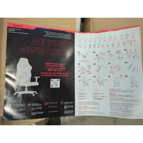 AutoFull C3 Gaming Chair, Racing Style Gaming Chair with Ergonomic Lumbar Support,Adjustable High Back PU Leather PC Chair Black