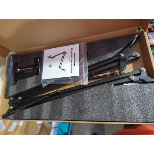 InnoGear Boom Arm Microphone Mic Stand for Blue Yeti HyperX QuadCast SoloCast Snowball Fifine Shure SM7B and other Mic, Large