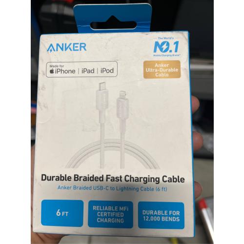 Anker 322 USB-C to Lightning Connector Cable - 6ft Braided