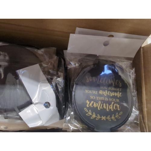 Set of  48 Pcs Mini Pocket Compact Mirrors Bulk, Sometimes You Forget Your Awesome, Inspirational Gifts for Coworker Employee Guest Positive Affirmation, Small Gifts Bulk for Women, Guests, Christmas