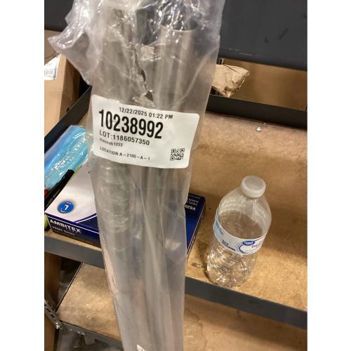 54 in. - 72 in. Adjustable Length Curved Shower Rod in Brushed Nickel