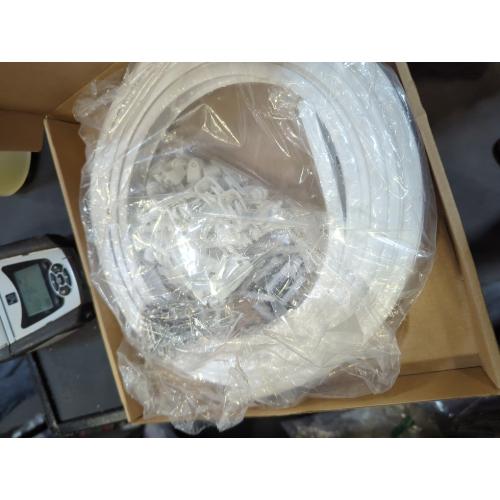 WHITE Jetec Flexible Bendable Ceiling Curtain Track, 9.8ft/16.4ft(5m), Ceiling Mount for Curtain Rail with Track, Room Divider(5 m,White)