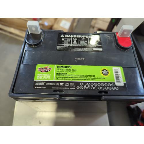 Interstate Batteries 12V 35Ah Deep Cycle Mobility Battery (Group U1 or GT9L) VRLA SLA AGM (L Terminal) Rechargeable Replacement for Scooters, Medical Devices, Wheelchairs (DCM0035L)