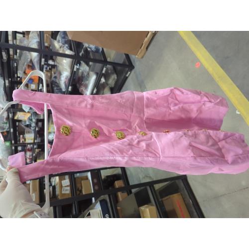 Clothes Women Backless Open Back Cocktail Mini Dresss Strapless Sleeveless Tweed Dress