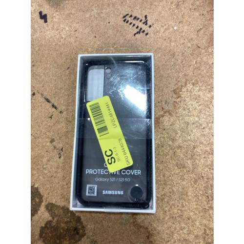 Samsung Clear Protective Cover EF-GG991 - Back cover for cell phone - black - for Galaxy S21 5G