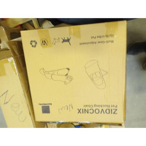 Dog Rocking Chair, Portable Cat Rocking Chair, Pet Dog Bed Cat Sofa, Foldable Rocking Chair Small Pet Rocker for Pets up to 30 lbs (Black)