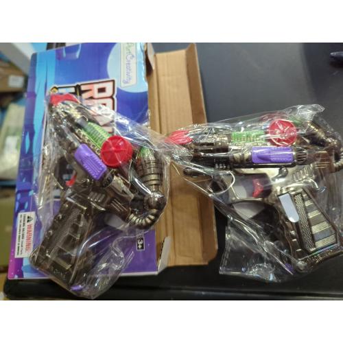 ArtCreativity Ranger Hand-Gun Toy Set with Flashing Lights & Sounds, 2 Cool Futuristic Handguns, Pretend Play, Great Party Favor, Gift for Boys and Girls, Batteries Included- Colors May Vary