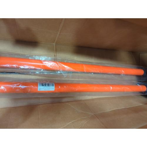 Post Hole Digger, Heavy Duty with Fiberglass Handle, Carbon Steel Blades, 58 Inches, Orange & Black