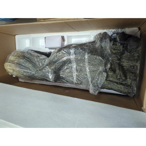 Alpine Corporation WIN258 Outdoor Rainforest Waterfall Tree Trunk Floor Fountain with LED Lights, Tiered Garden Decor, 41 H, Brown