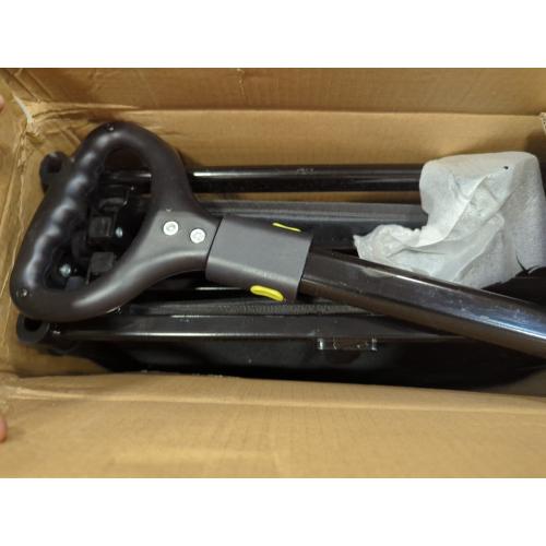 Collapsible Wagon with All Terrain Wheels, Large Grocery Cart On Wheels, 220LBS Utility Folding Wagon for Camping Shopping Beach Sports Fishing, Black