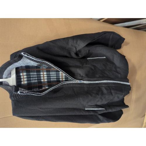Size XL...Yeokou Men's Casual Slim Full Zip Thick Knitted Cardigan Sweaters with Pockets