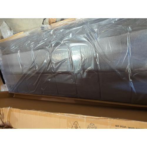 Suhavi Contemporary Modern Tufted Upholstered King Grey Headboard