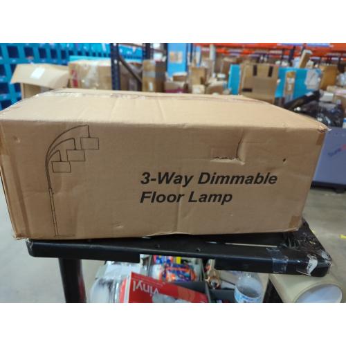 SUNMORY 3 Lights Floor Lamp for Living Room, 78 Tall Standing Lamp with Hanging Drum Shade, Modern Arc Floor Lamps with Heavy Base, Mid Century Arched Tree Floor Lamp for Bedroom, Office, Corner