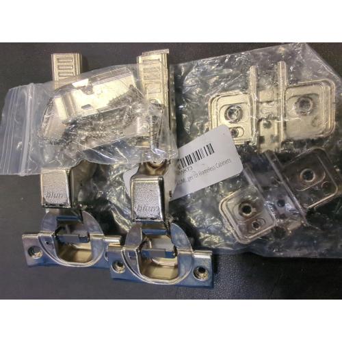Silver Full Inset Blum Clip Top Soft-Close Hinge Kit (Pair) for Face Frame