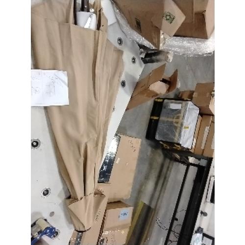 Replacement Umbrella Canopy for 10ft 6 Rib Patio Umbrella Fabric Replacement Outdoor Market Umbrella Top (Canopy Only)(Tan)