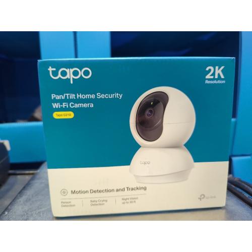 Tapo TP-Link 2K Pan/Tilt Security Camera for Baby Monitor, Dog Camera w/Motion Detection and Tracking, 2-Way Audio, Night Vision, Cloud &SD Card Storage, Works w/Alexa & Google Home C210