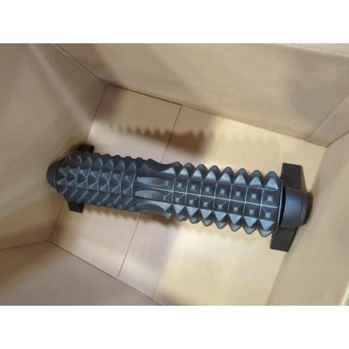 BLACK New Upgrade Bracket Foam Roller, 21 Inch Firm Deep Tissue Muscle Massager for Back Leg Pain & Sore Muscles (Black)