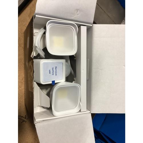 Wyze Wired Outdoor Wi-Fi Floodlight v2 Home Security Camera with 2K Video, Color Night Vision, Motion Activated LEDs - White