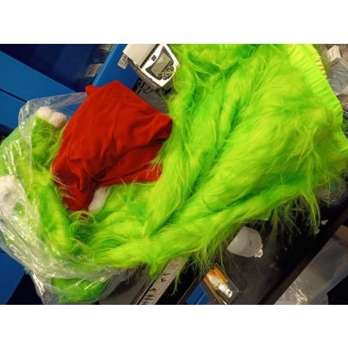 SONOTA Christmas Costume Adult Men Santa Claus Outfit Furry Green Giant Monster Professional Realistic Xmas Cosplay Suit large