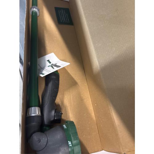 Heavy Duty 28 Inch Watering Wand with Pivoting Head, Adjustable Garden Hose Water Sprayer Wand with Ergonomic Handle, Spray 6 Watering Patterns, Perfect for Watering Seedling Beds, Flowers